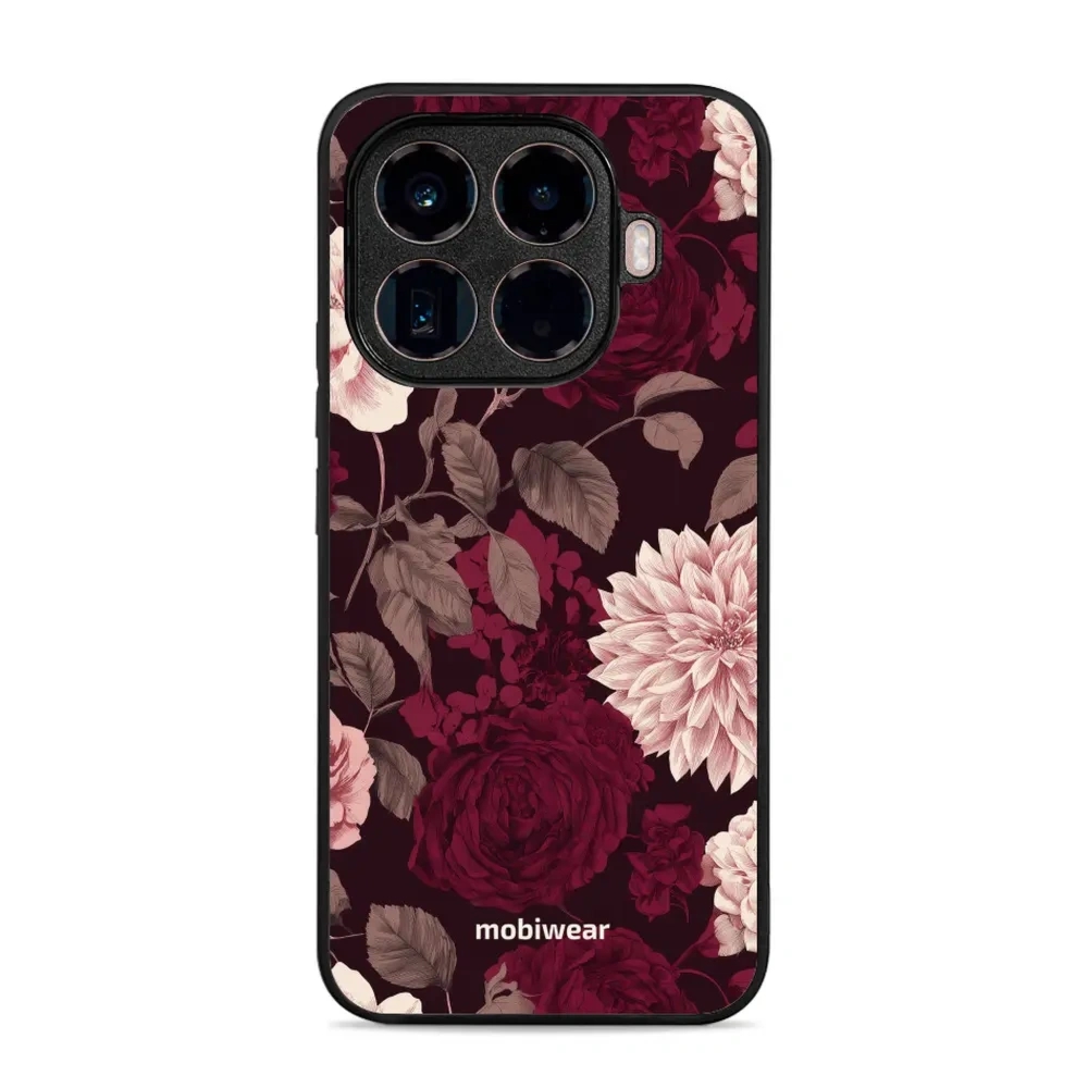 Etui ochronne do Xiaomi 15T Pro, Mobiwear Glossy Case, wino i dalie