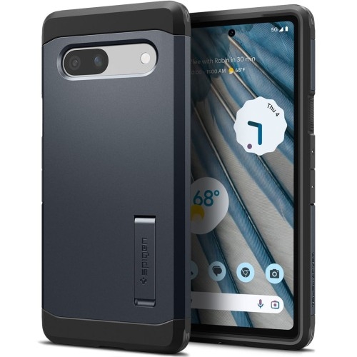 Image of Etui Spigen Tough Armor do Pixel 7A, grafitowe