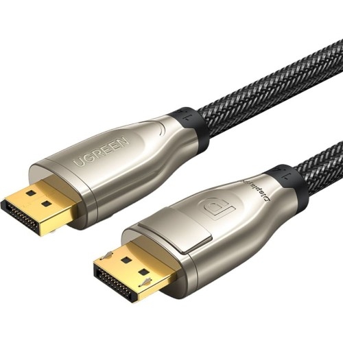 Image of Kabel Ugreen DP112 DisplayPort 1.4 8K 3m, czarny z szarą wtyczką