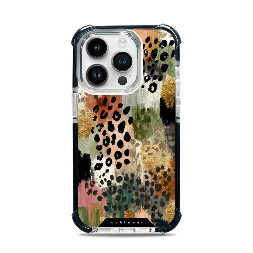Etui ochronne do iPhone 14 Pro do MagSafe, Mobiwear Elite Bumper, malownicze cętki