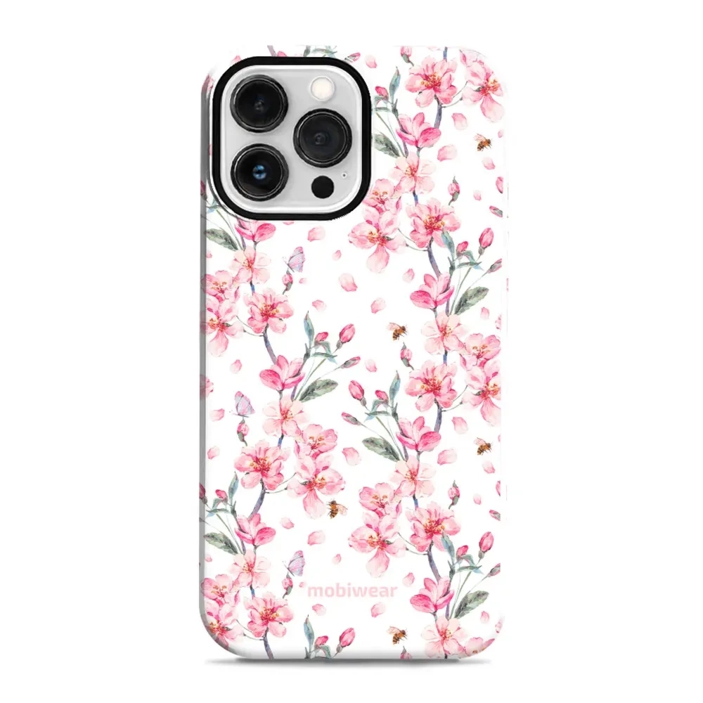 Etui ochronne do iPhone 13 Pro Max, Mobiwear Elite Pro, japoński bukiet