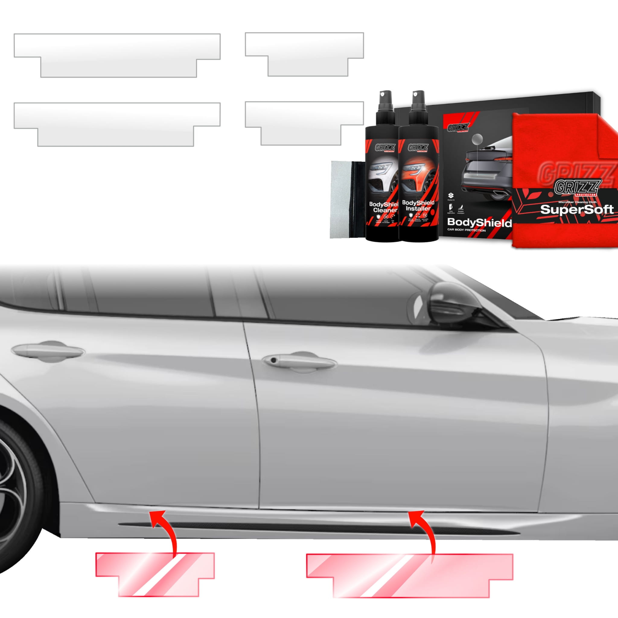 4w1 Folia ochronna Grizz Protector na progi do Alfa Romeo Giulia (2023-2026)