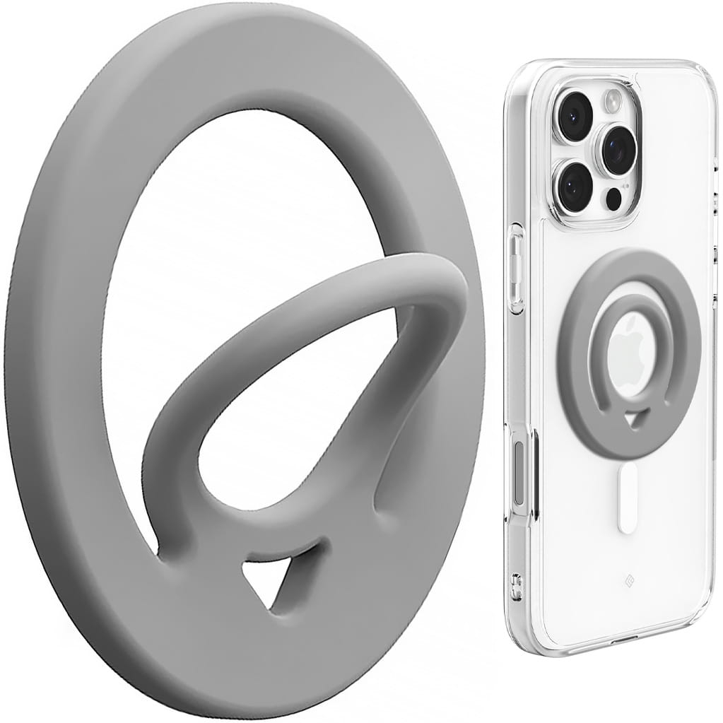 Image of Uchwyt na palec Spigen Dual Pop MagFit Holder do MagSafe, szary