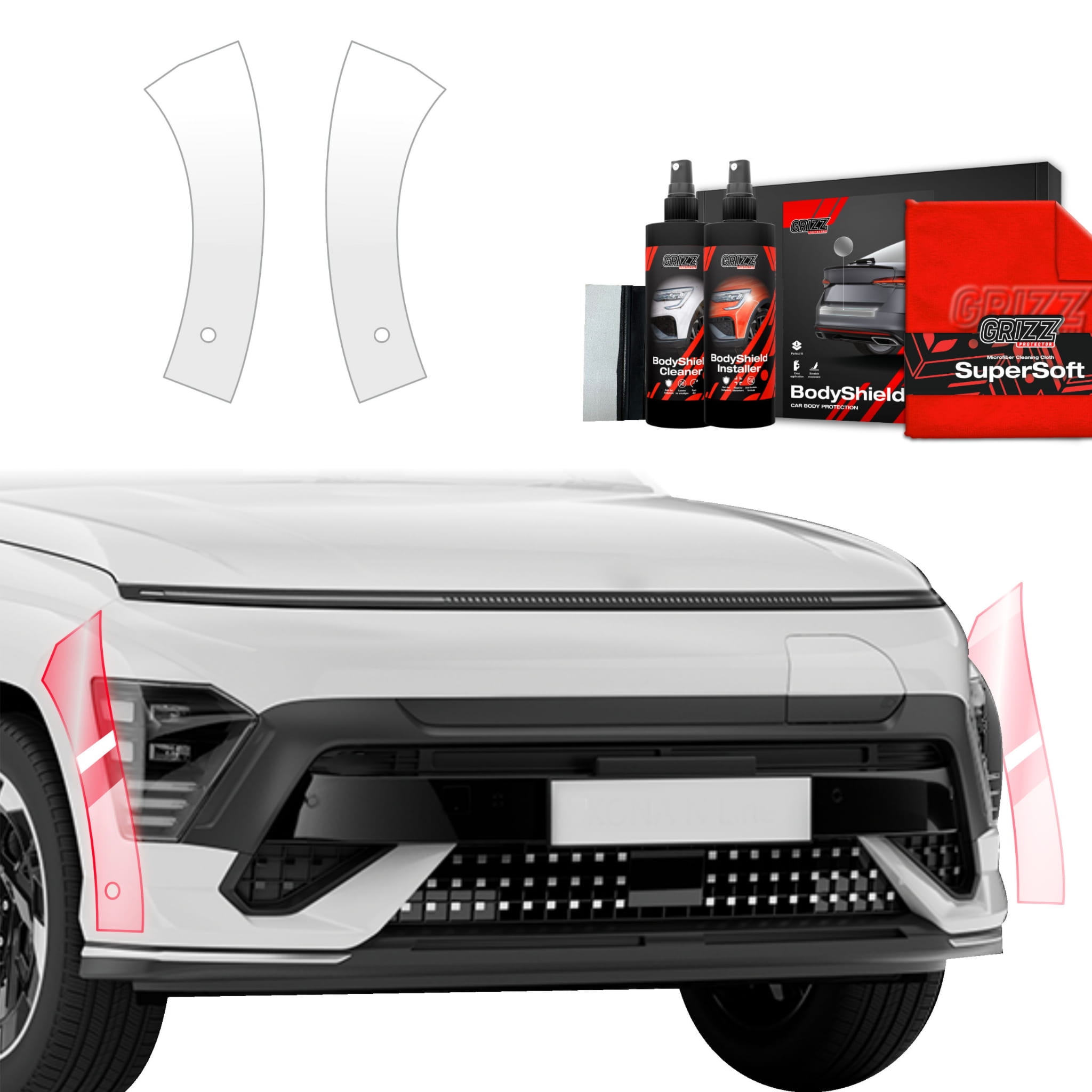 2w1 Folia ochronna Grizz Protector na zderzak do Hyundai Kona N-Line (2023-2026)