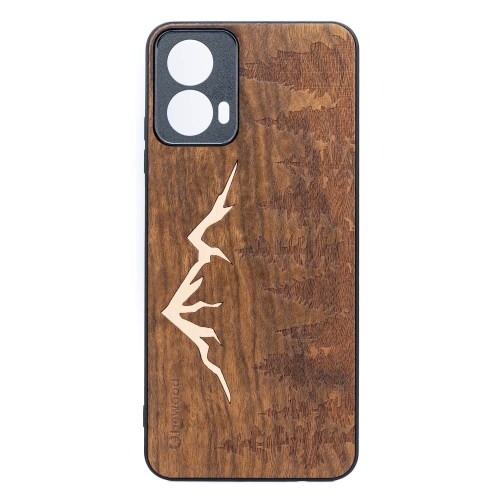 Image of Drewniane etui do Motorola Moto G34 5G, Bewood Góry Imbuia