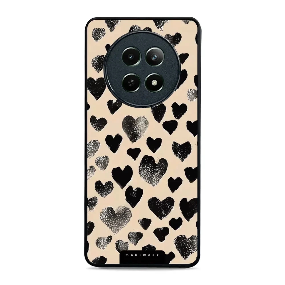 Etui ochronne do Realme 12 5G, Mobiwear Glossy Case, beżowa miłość