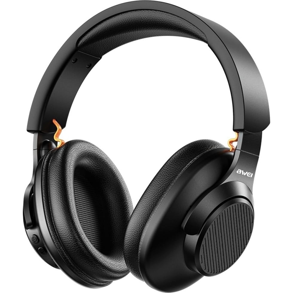 Image of Słuchawki nauszne AWEI A997BL, Bluetooth 5.4 / AUX, czarne