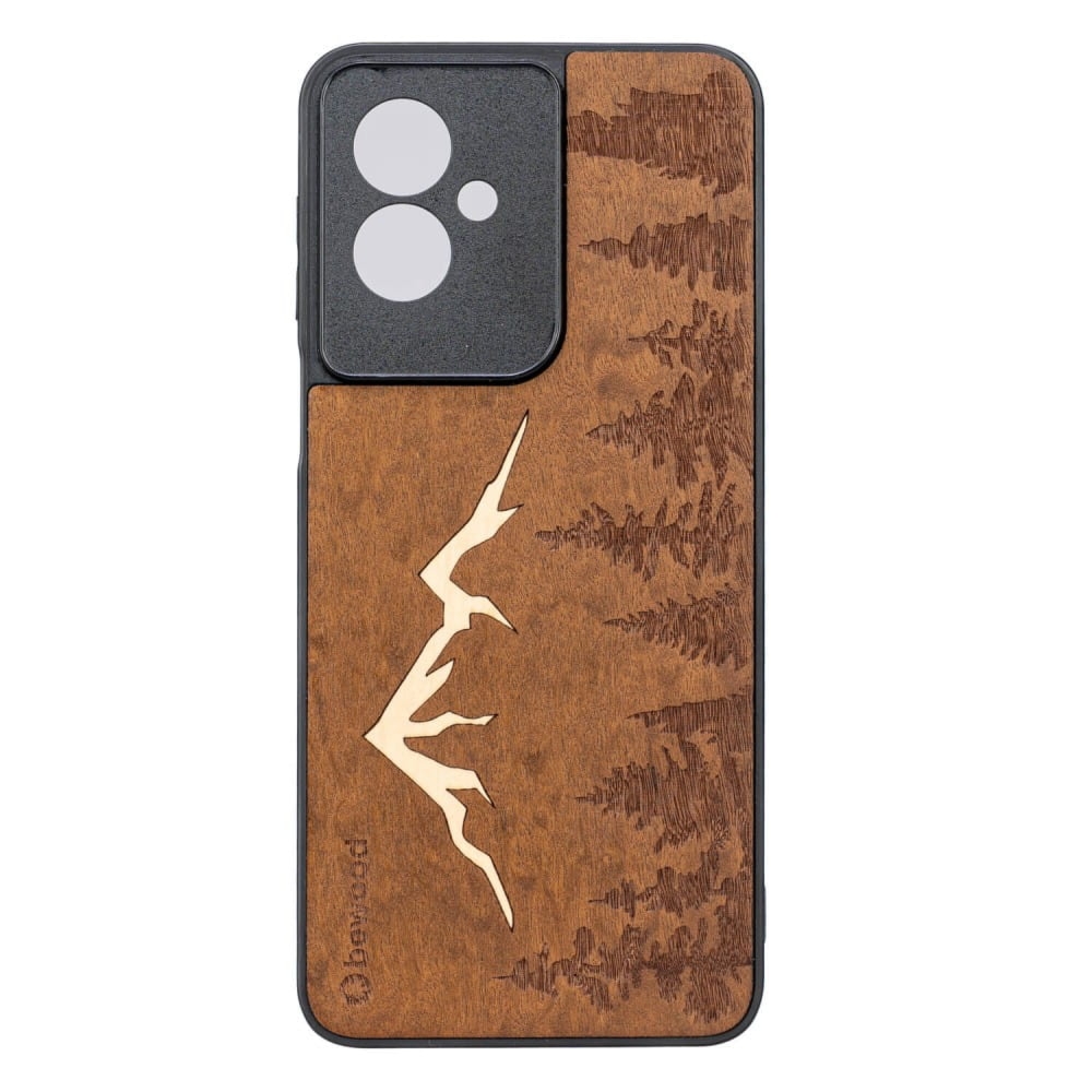 Drewniane etui do Motorola Moto G55 5G, Bewood Góry Imbuia