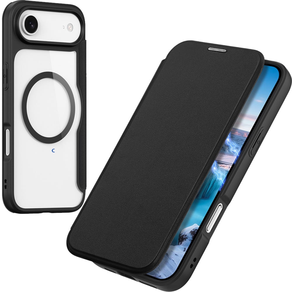 Etui Dux Ducis Skin X Pro Magnetic do iPhone Air do MagSafe, czarno-przezroczyste