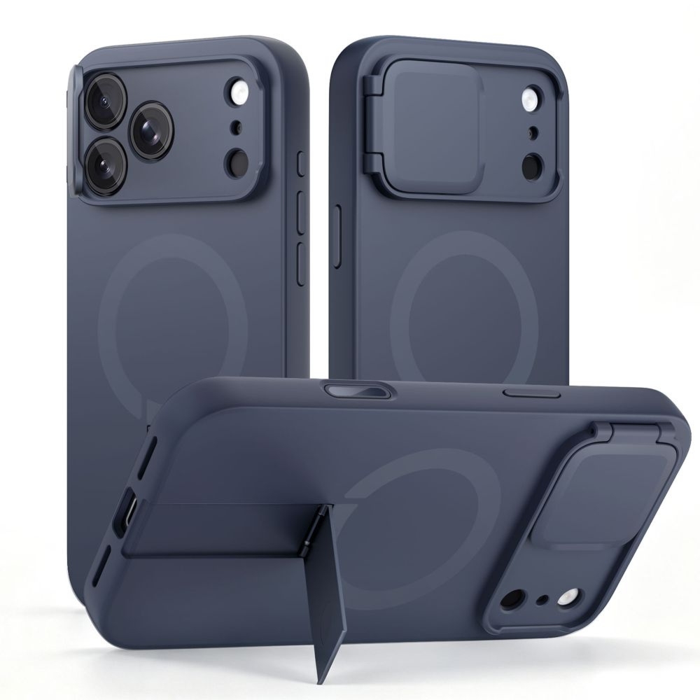 Etui z osłoną aparatu Tech-Protect Kevlar Aura do iPhone 18 Pro Max / 17 Pro Max do MagSafe, granatowe