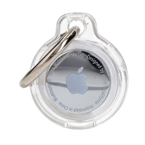Image of Etui Bizon Case Locator Keychain do Apple AirTag, przezroczyste