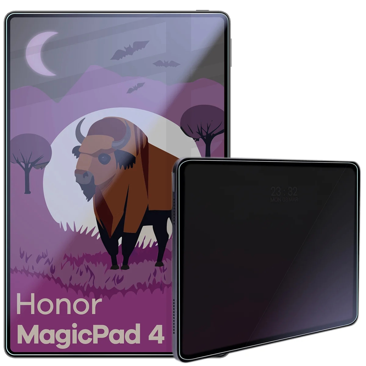 Prywatyzujące szkło hybrydowe Bizon Tab Hybrid Shadow do Honor MagicPad 4, matowe