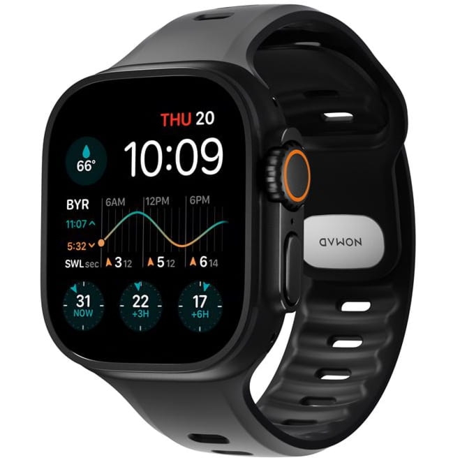 Pasek do zegarka Nomad Tempo Band do Apple Watch 49 / 46 / 45 / 44 mm, czarny