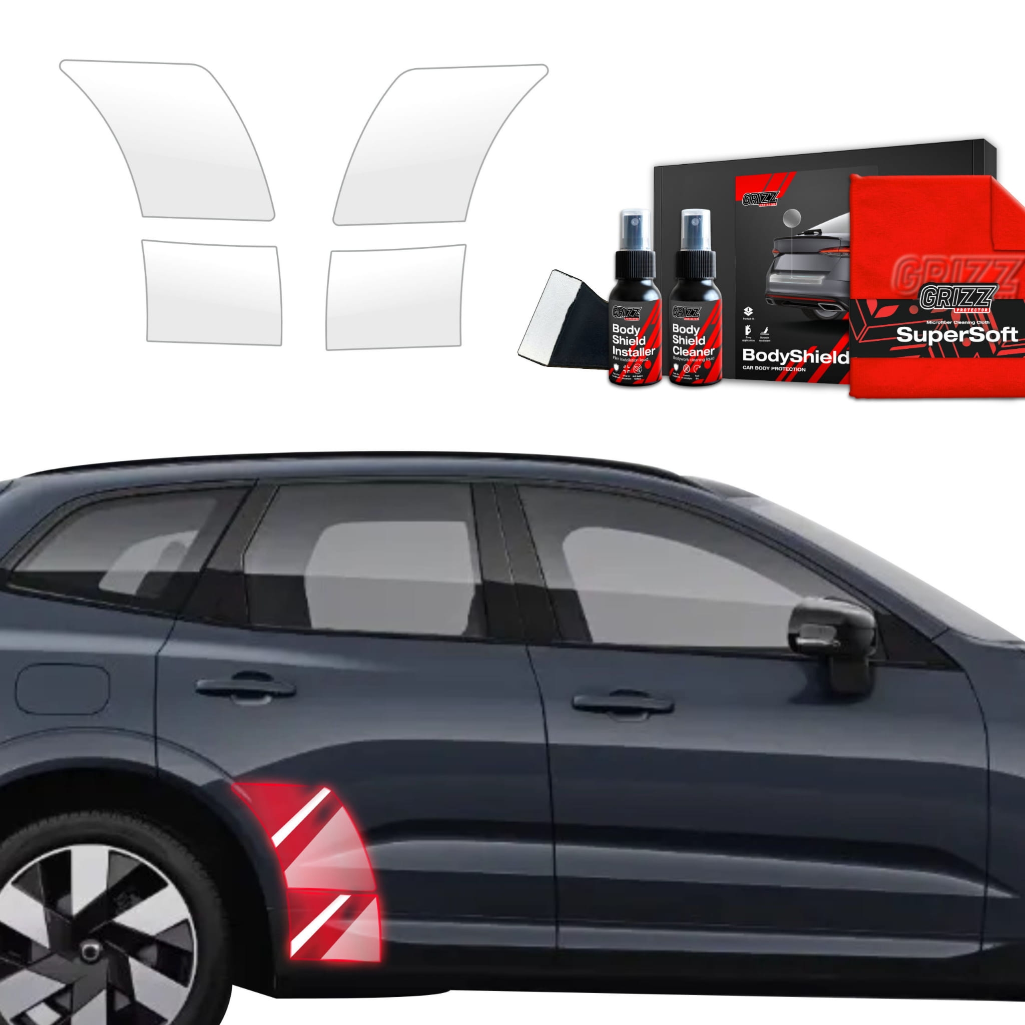 4w1 Folia ochronna Grizz Protector na nadkola do Volvo XC60 2 (2022-2026)
