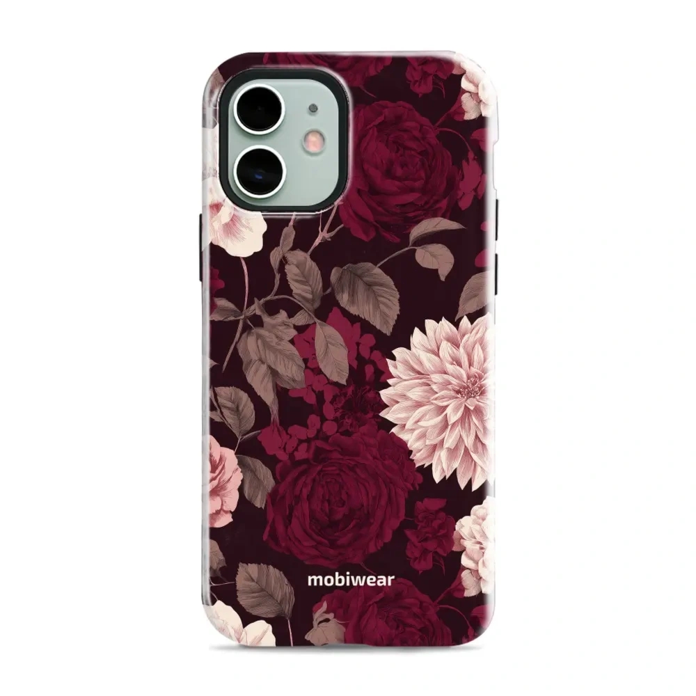 Etui ochronne do iPhone 12, Mobiwear Elite Pro MagSafe, wino i dalie