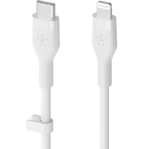 Image of Kabel Belkin Boost Charge Flex Silicone MFi USB-C do Lightning 1m, biały