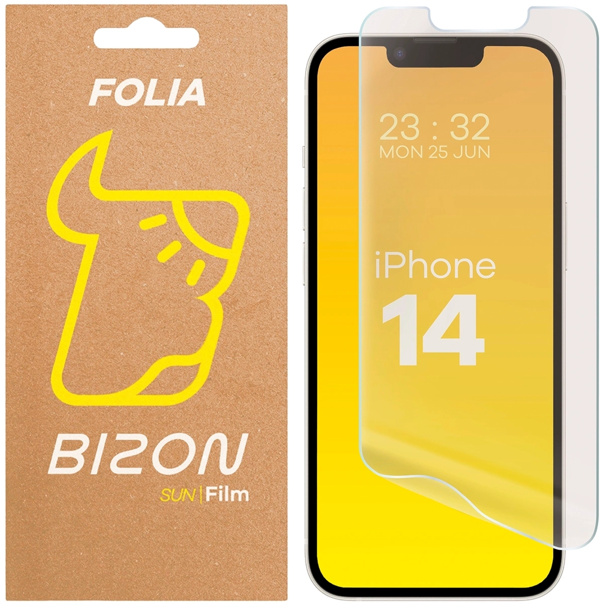 Folia matowa Bizon Film Sun do iPhone 14, 1 sztuka