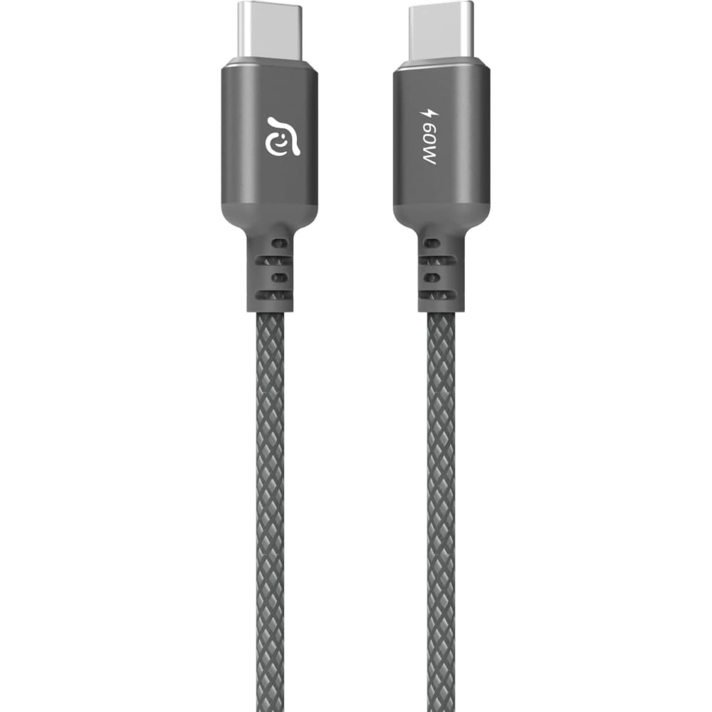 Kabel Adam Elements CASA S120 USB-C do USB-C, 60W, 1,2m, szary