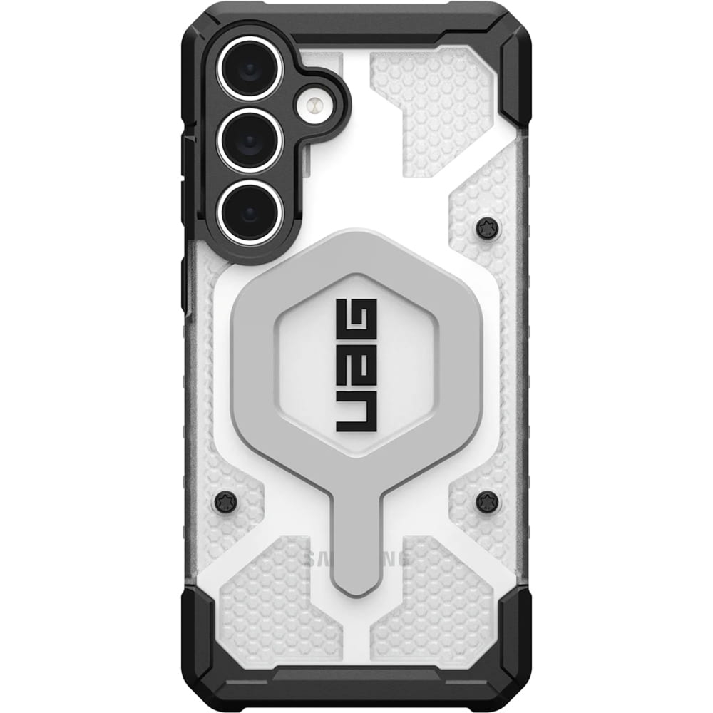 Etui pancerne Urban Armor Gear Pathfinder Clear Magnet do Galaxy S25 FE, biało-czarne