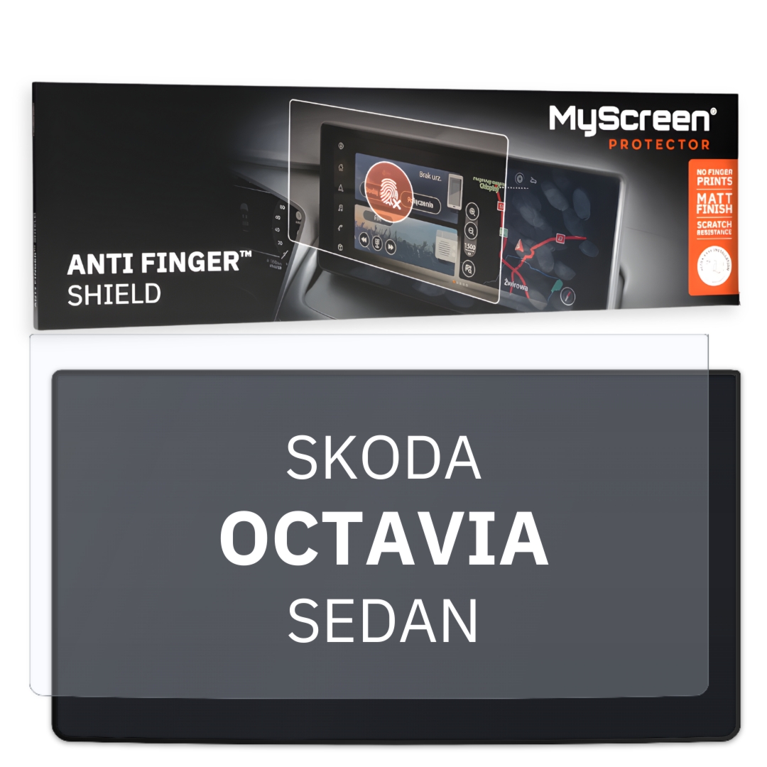 Folia samochodowa na ekran główny, MyScreen Anti Finger Shield do Skoda Octavia (Essence) IV (2020-2026), matowa