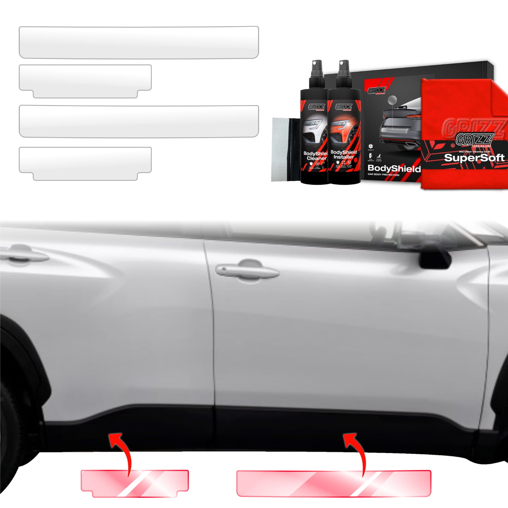4w1 Folia ochronna Grizz Protector na progi do Toyota Corolla Cross (2022-2026)
