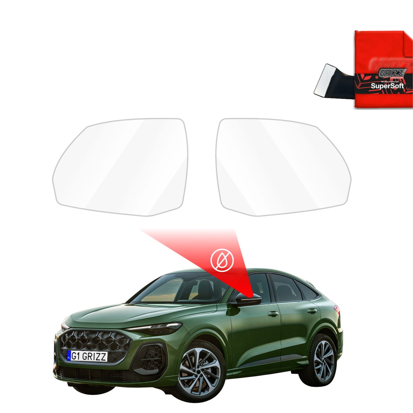 Folia przeciwdeszczowa Grizz Protector na lusterka do Audi Q5 Sportback (2020-2025)