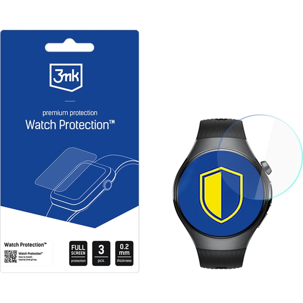 Image of Folia ochronna 3mk Watch Protection ARC do Huawei Watch 5 46 mm, 3 sztuki