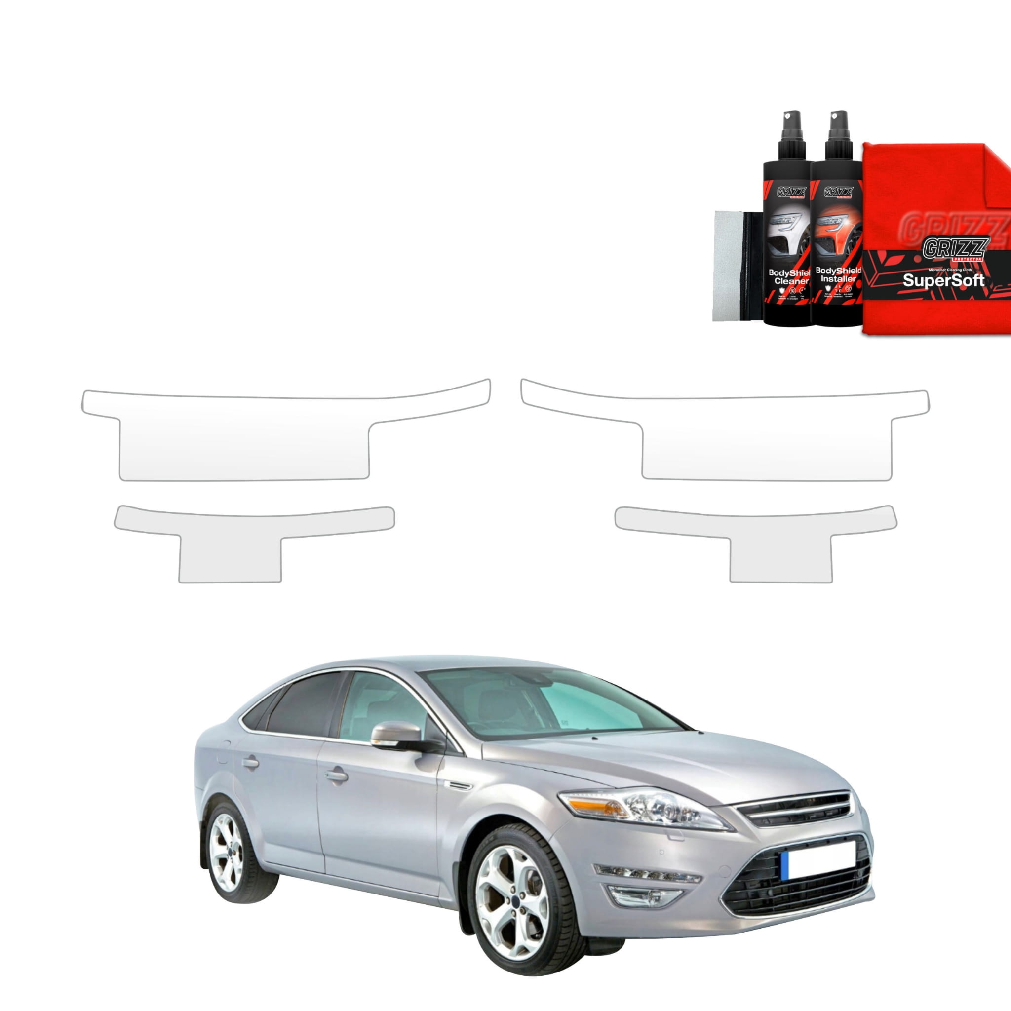 4w1 Folia ochronna na progi Grizz Protector do Ford Mondeo Mk4 Sedan (2007-2014)