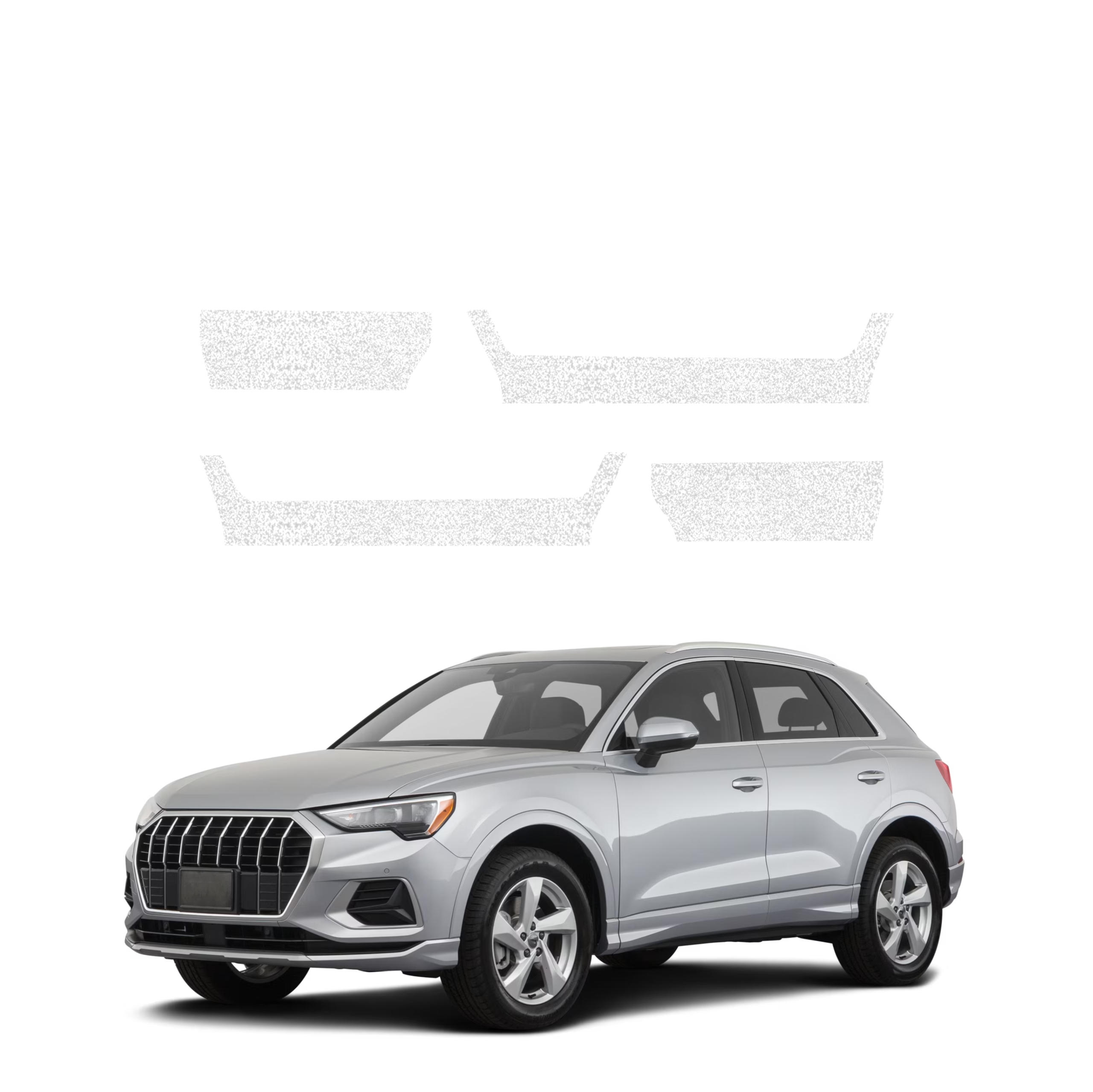 4w1 Biała powłoka techniczna Grizz Protector na progi Audi Q3 Sportback (2018-2025)