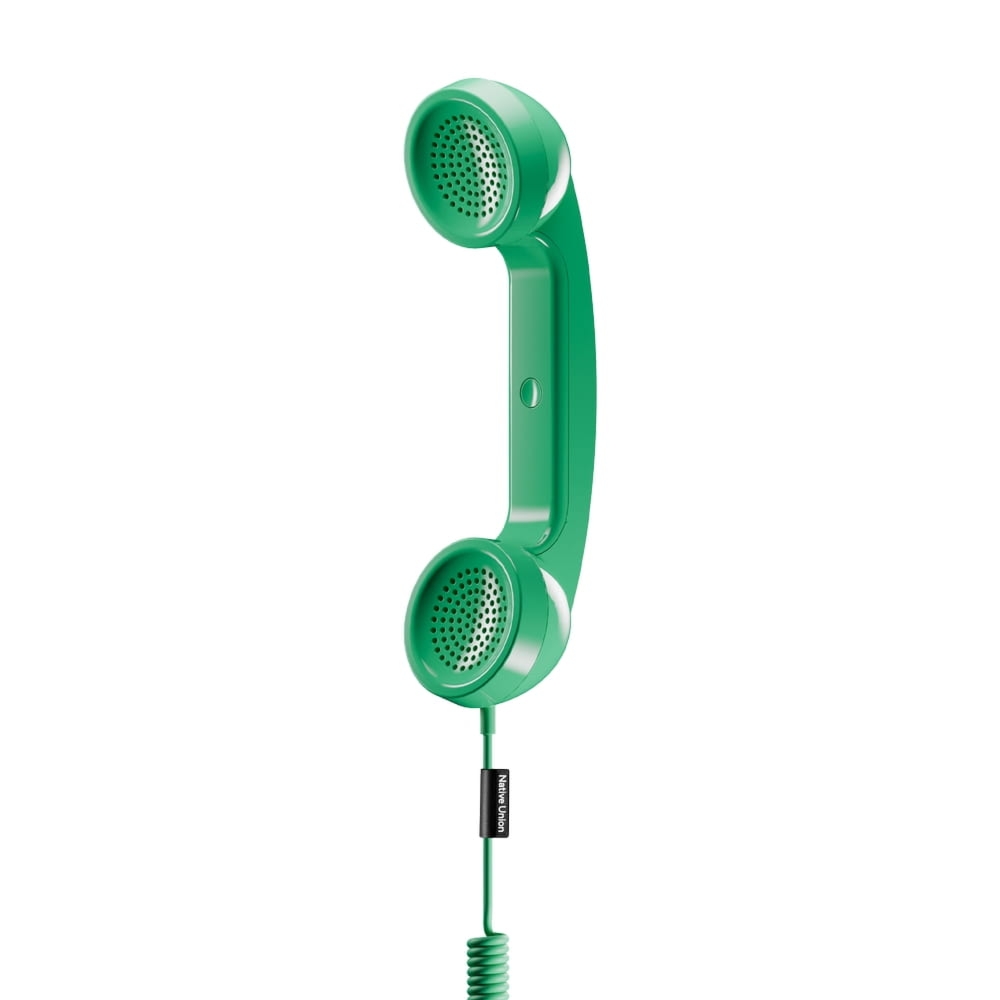 Słuchawka telefoniczna USB-C, Native Union Pop Phone, odbieranie i kończenie połączeń, zielona