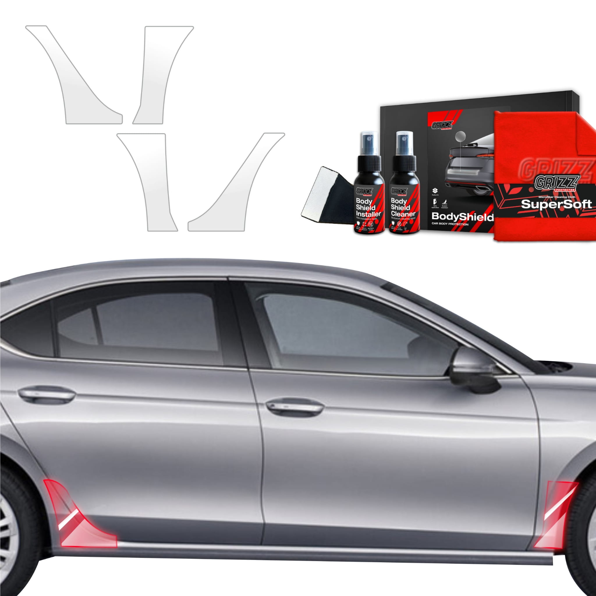 4w1 Folia ochronna Grizz Protector na nadkola do Skoda Superb 4 Liftback (2024-2026)