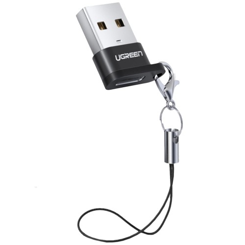 Image of Adapter przejściówka z USB-C na USB-A Ugreen, czarny