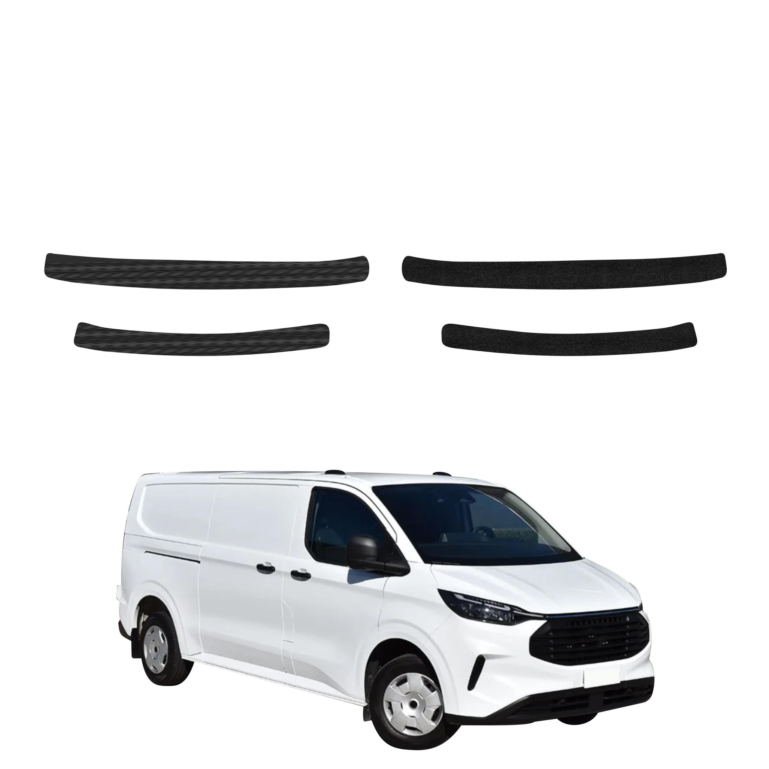 4w1 Czarna powłoka techniczna Grizz Protector na progi Ford Custom (2023-2026)