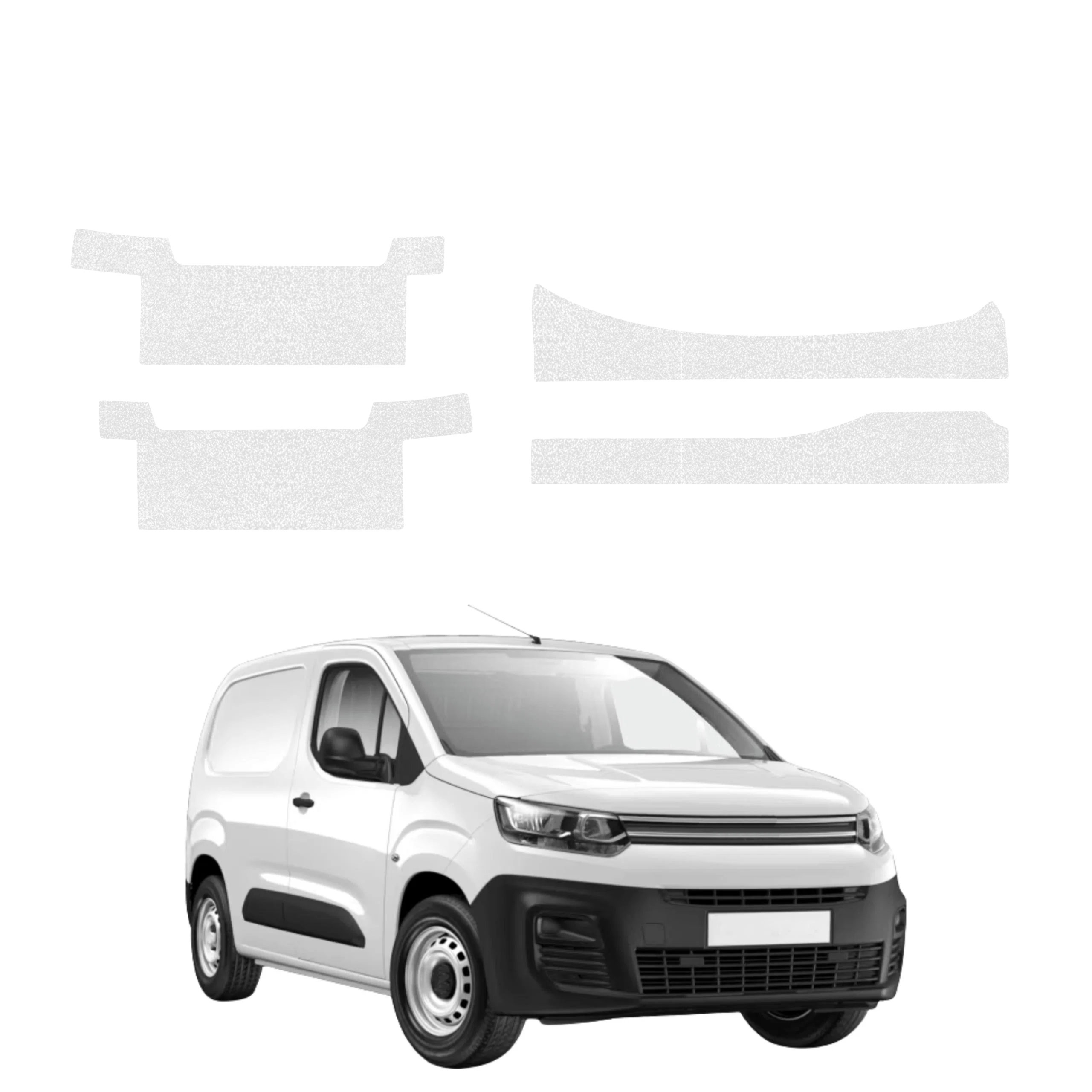 4w1 Bezbarwna powłoka techniczna Grizz Protector na progi z wcięciami Citroen Berlingo VAN (2018-2026)