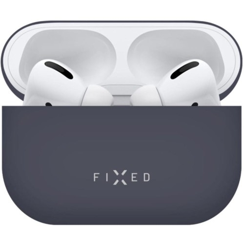 Image of Etui Fixed Silky do Apple AirPods Pro 2, granatowe