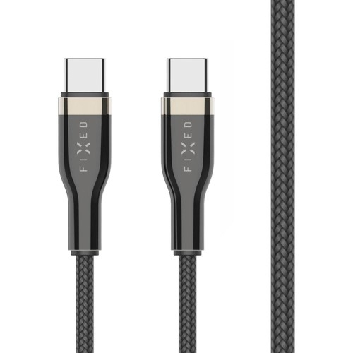 Image of Kabel Fixed Braided Cable USB-C / USB-C 100W 2 m, czarny