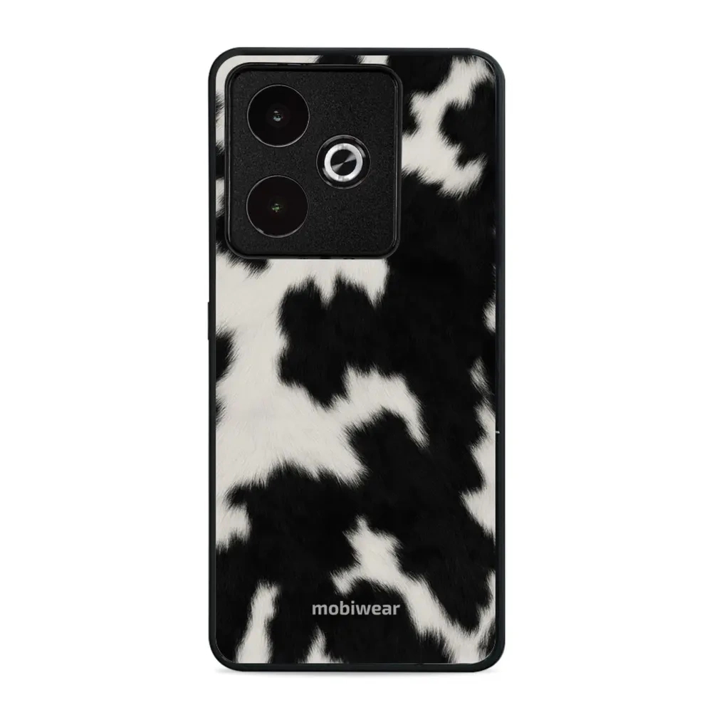 Etui ochronne do Realme GT 7, Mobiwear Glossy Case, krowie futerko