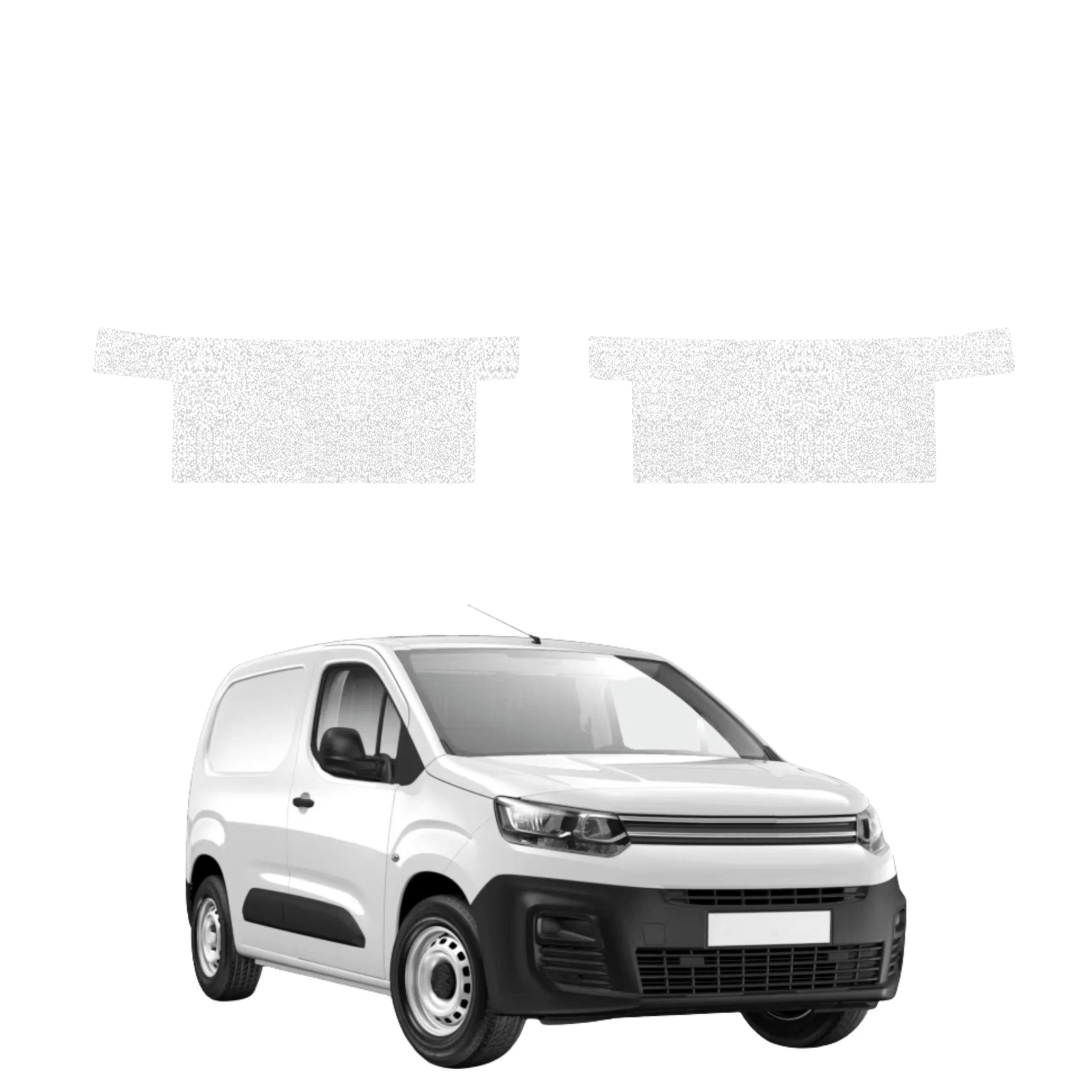 2w1 Biała powłoka techniczna Grizz Protector na przednie progi bez wcięcia Citroen Berlingo VAN (2018-2026)