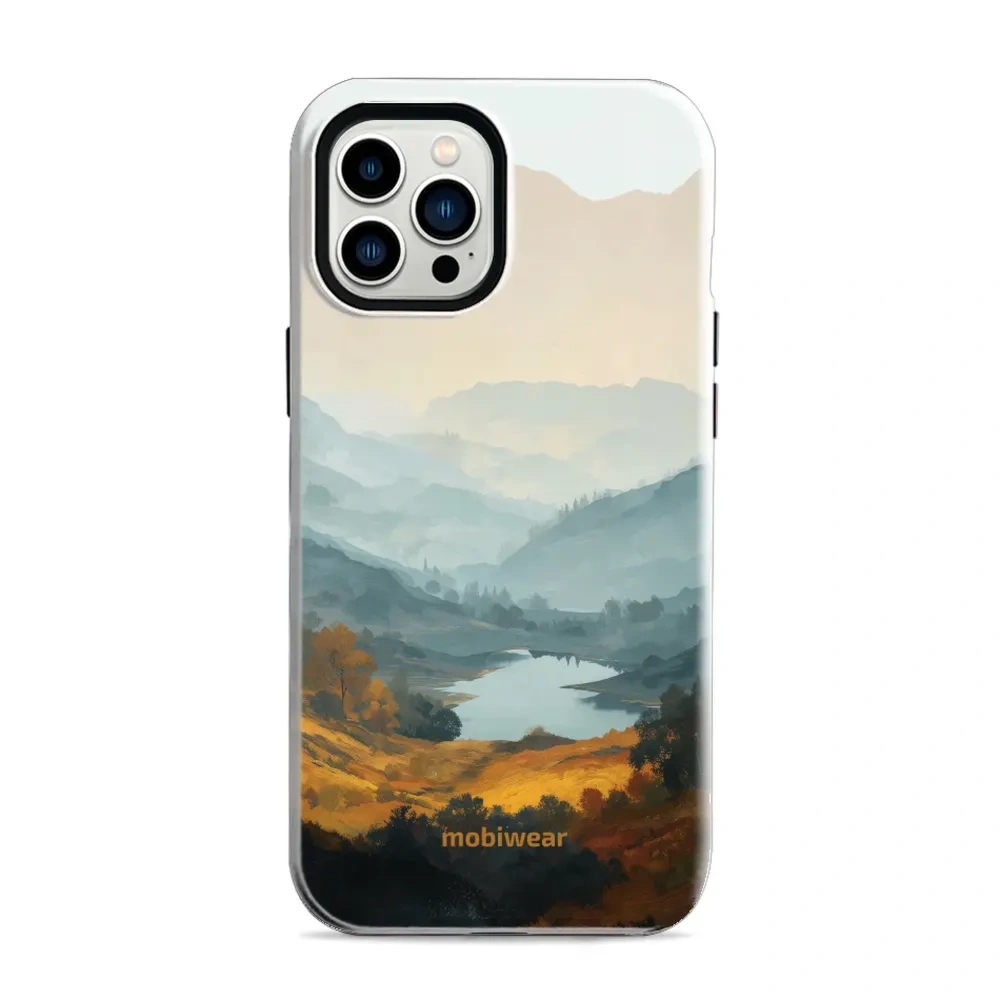 Etui ochronne do iPhone 12 Pro Max, Mobiwear Elite Pro MagSafe, jezioro w dolinie