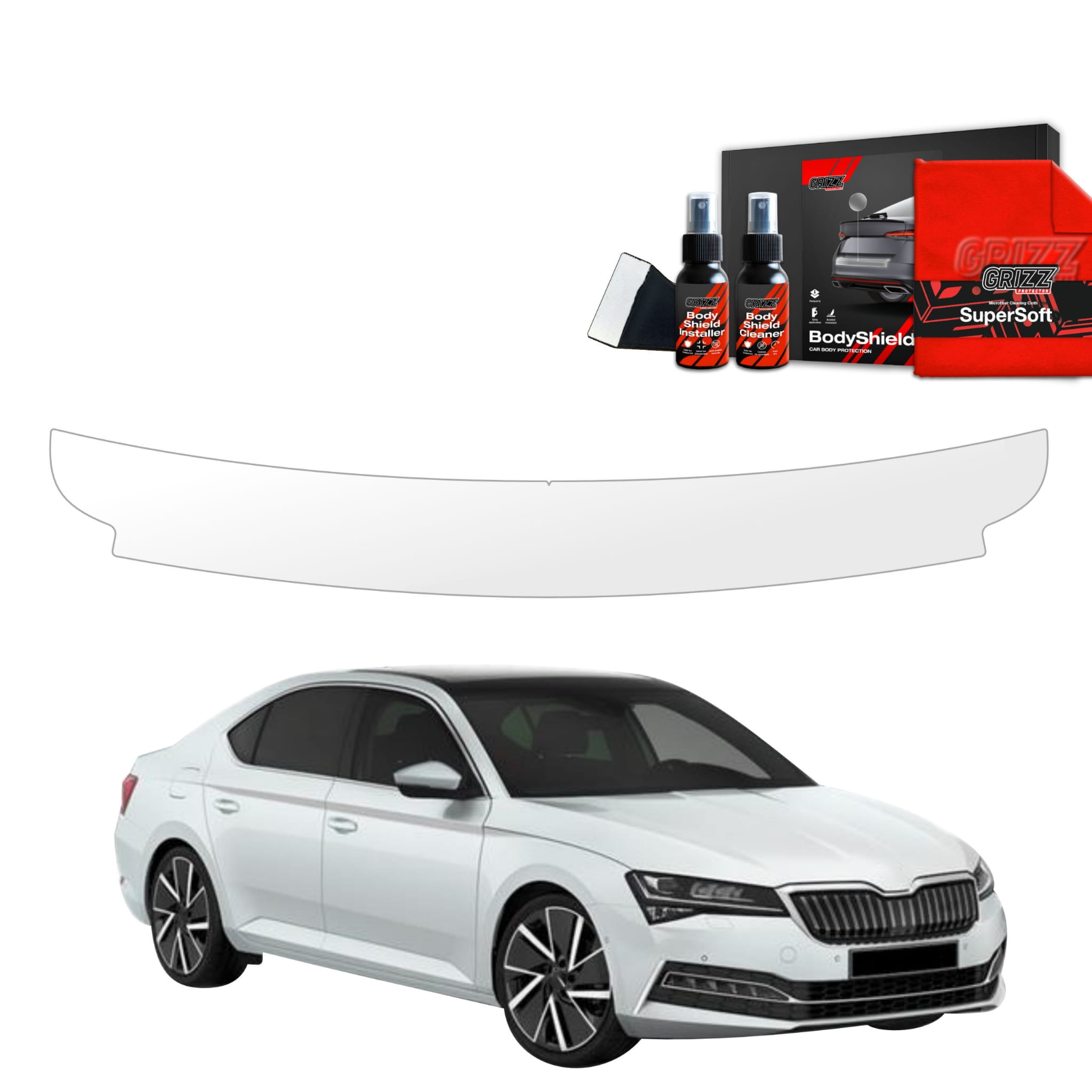 Folia ochronna na próg bagażnika Grizz Protector do Skoda Superb 3 Liftback (2019-2023)