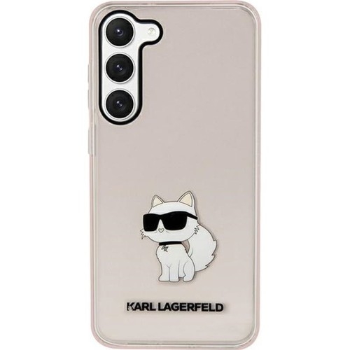 Image of Etui Karl Lagerfeld Hard Case Transparent Choupette Collection do Galaxy S23 Plus, przezroczysto-różowe