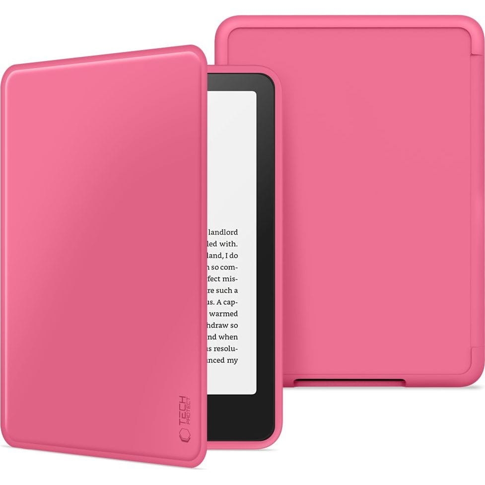 Image of Etui Tech-Protect SmartCase do Amazon Kindle Paperwhite 6 / Signature / Colorsoft 2024, ciemnoróżowe