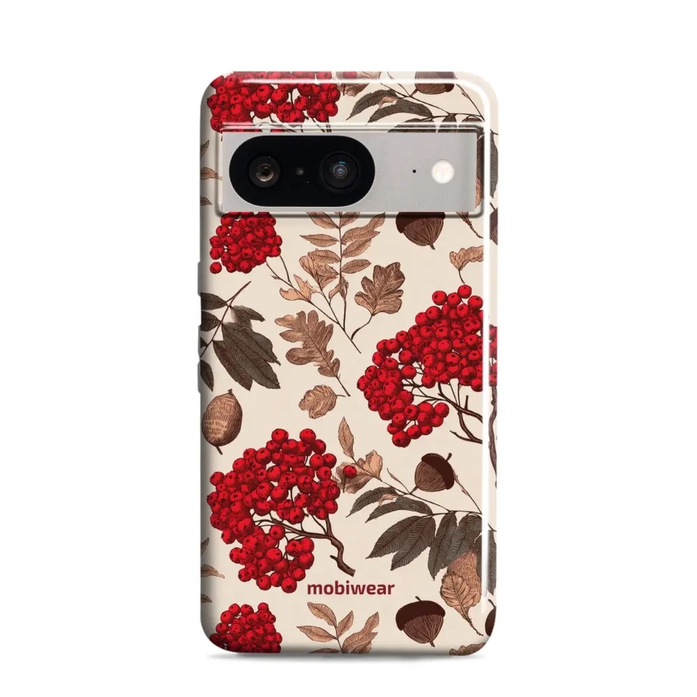 Etui ochronne do Google Pixel 8, Mobiwear Elite Pro, jarzębina na ecru