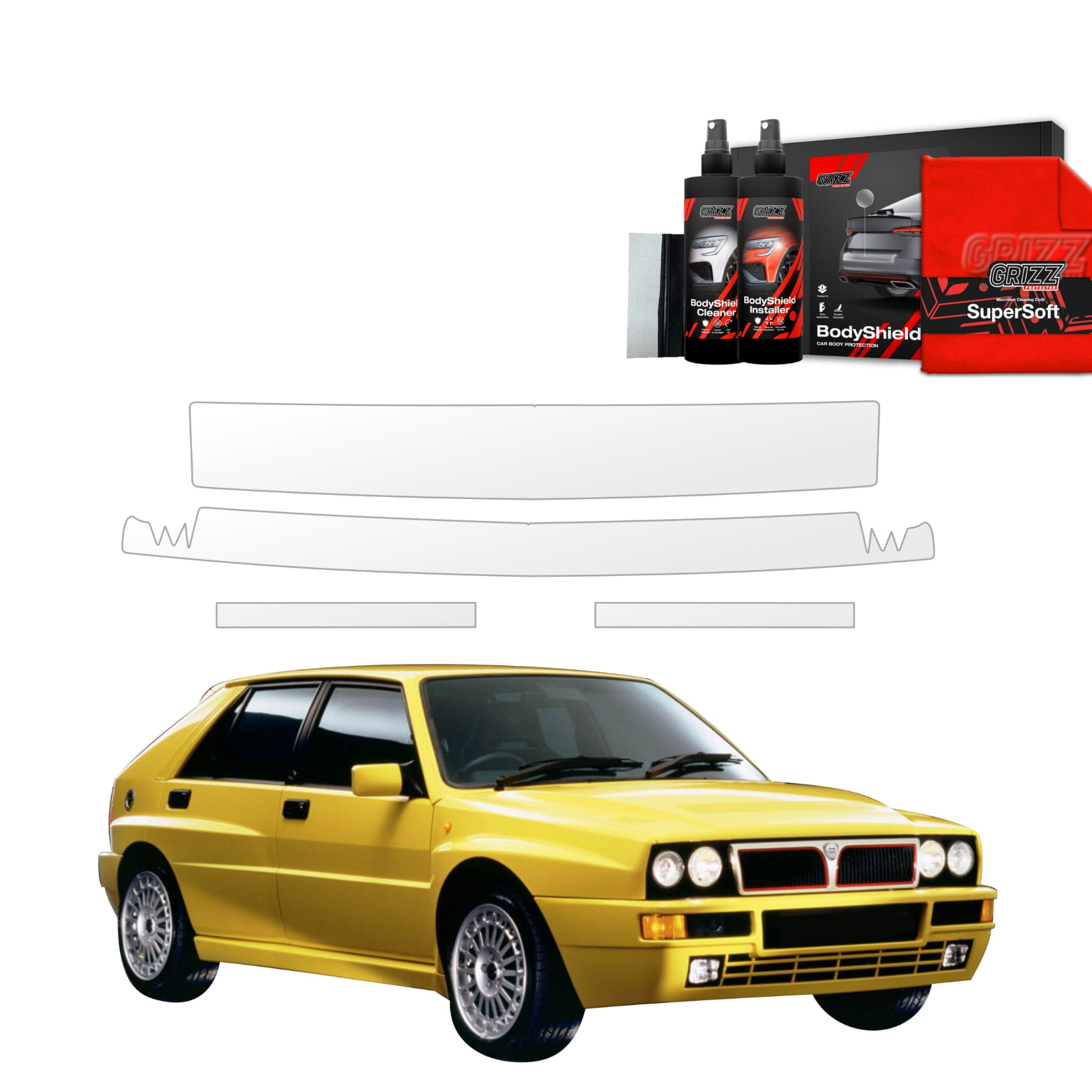 4w1 Folia ochronna na maskę Grizz Protector do Lancia Delta Integrale (1992-1994)