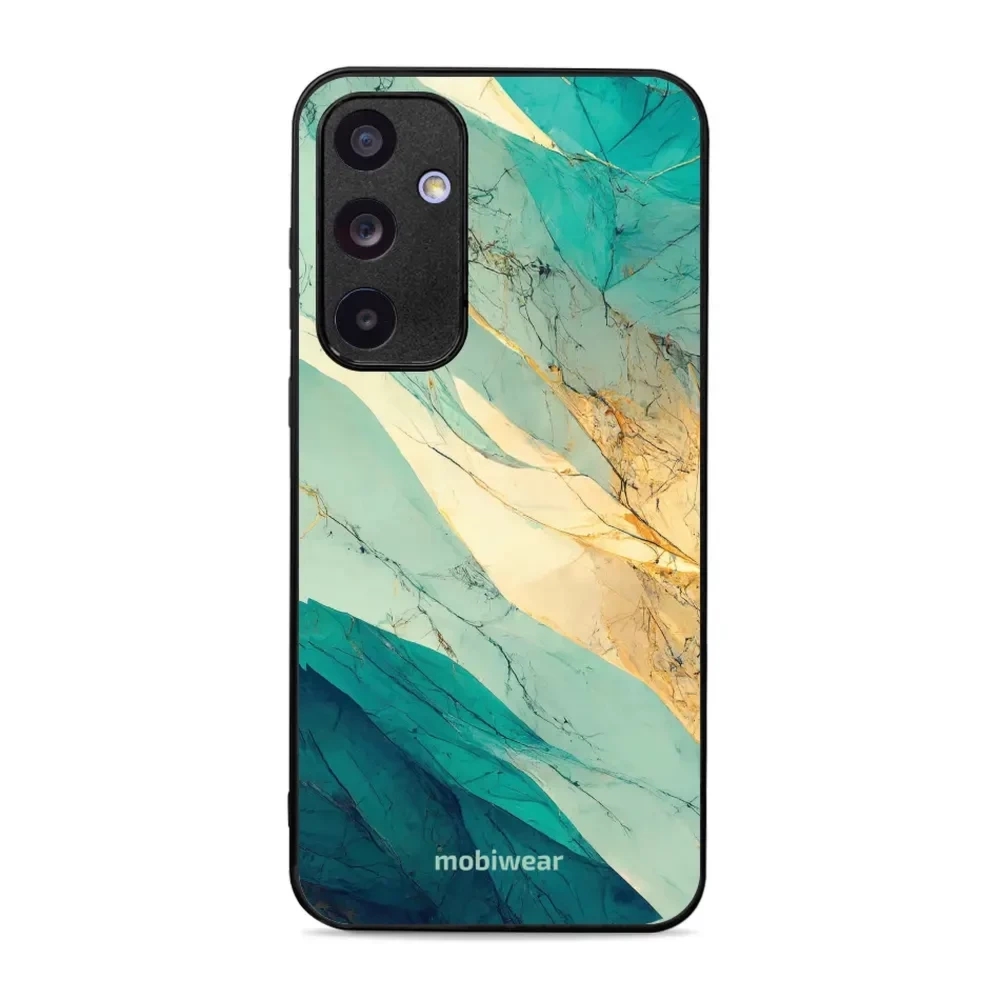 Etui ochronne do Galaxy A35 5G, Mobiwear Glossy Case, turkusowy marmur