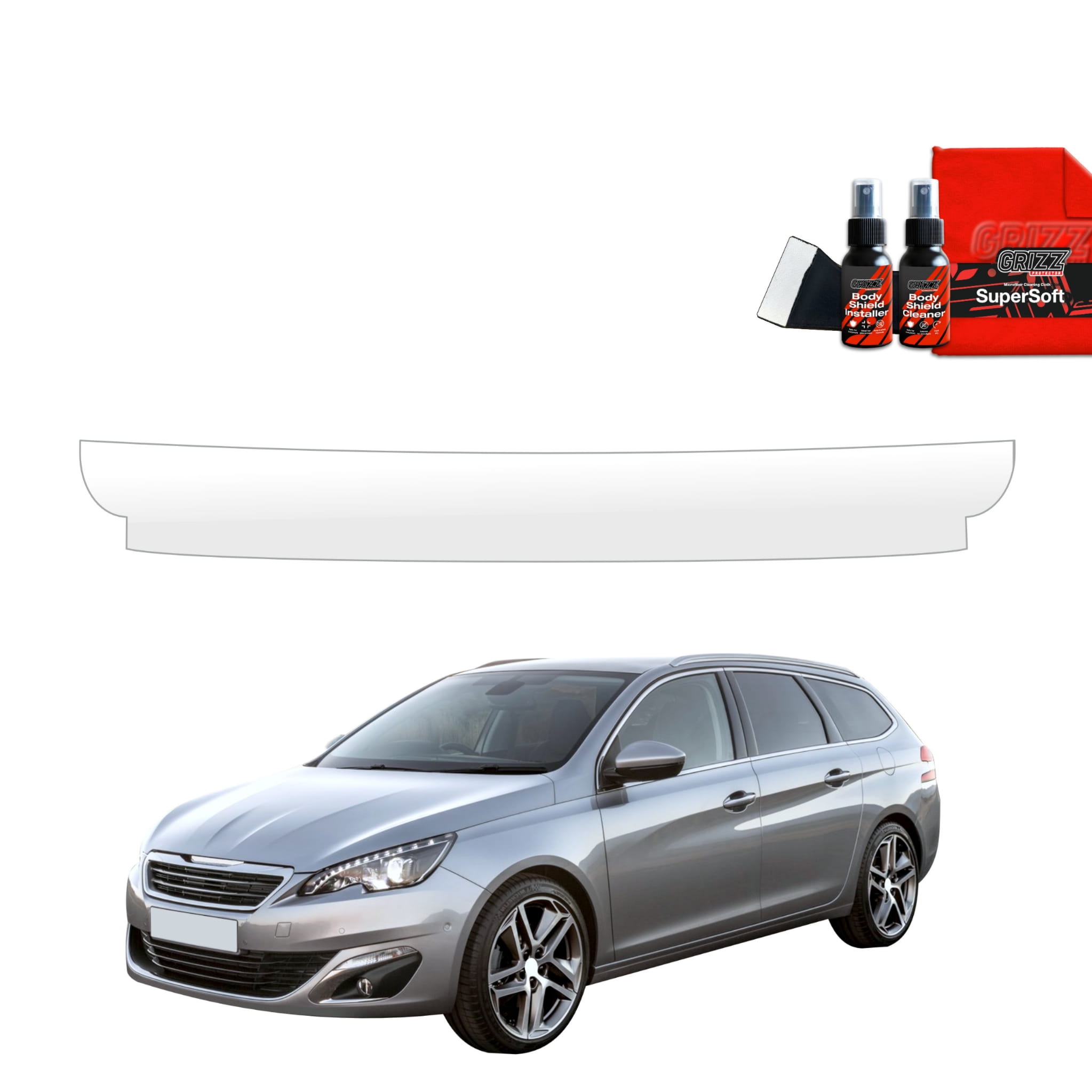 Folia ochronna na próg bagażnika Grizz Protector do Peugeot 308 Kombi (2013-2021)