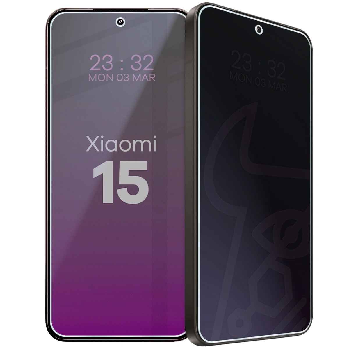 Prywatyzujące szkło hybrydowe Bizon Hybrid Shadow do Xiaomi 15, matowe