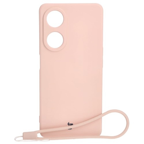 Image of Etui Bizon Case Silicone Sq do Oppo A98 5G, jasnoróżowe