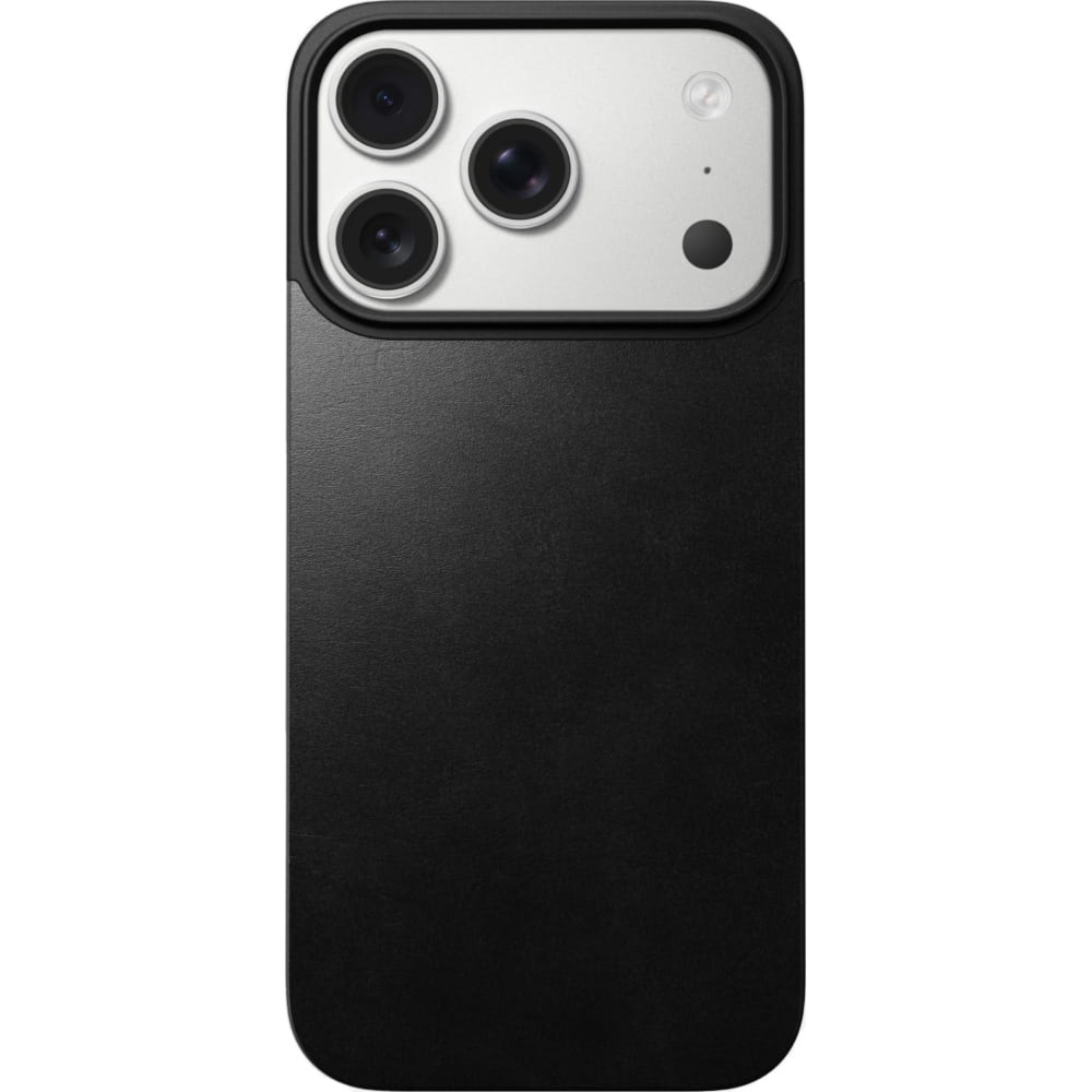 OUTLET: Skórzane etui Nomad Magnetic Leather Back do iPhone 17 Pro, czarne