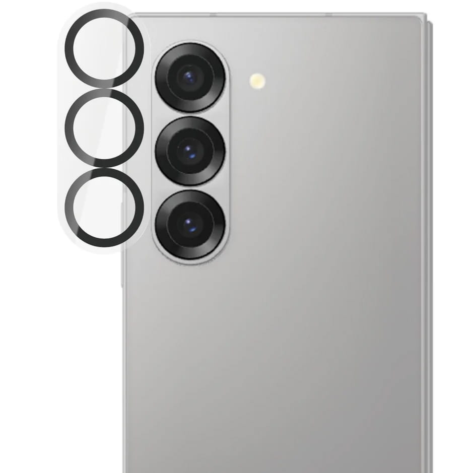 Szkło hartowane na aparat PanzerGlass PicturePerfect Camera Lens Protector dla Galaxy Z Fold7, przezroczyste z czarną ramką